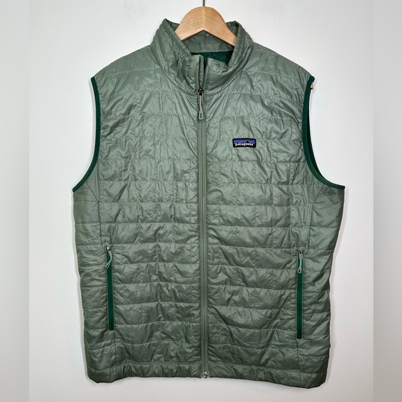 Patagonia Other - Men's Patagonia Light Green Nano Puff Vest Large